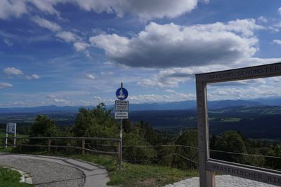 View from Hohenpeißenberg across Bavaria to the Alps