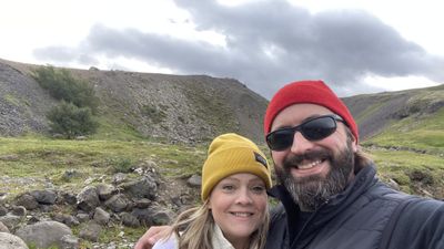 Moss-covered lava field detail