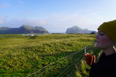 Glacier tongue reaching into valley