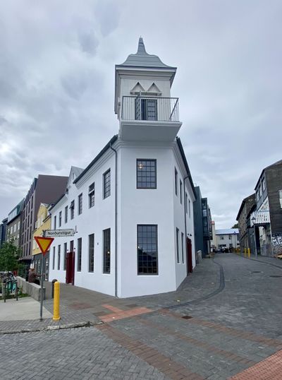 Waterfall with basalt columns