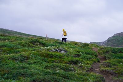 Icelandic landscape with dramatic clouds
