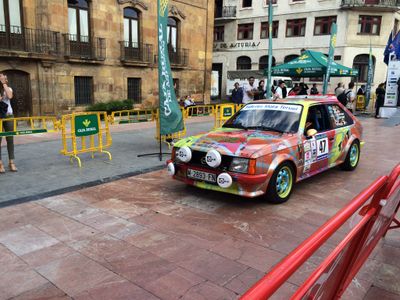 Historic rally car demonstration