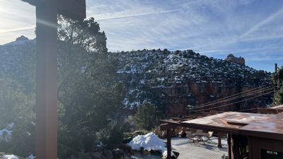 Red rock formations in Sedona desert