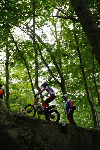 Trials motorcycle competition